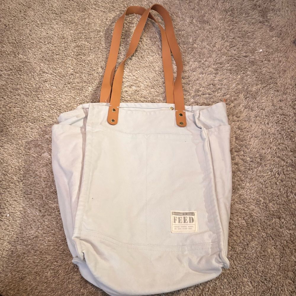 FEED Projects grocery shopping bag Glacier Grey